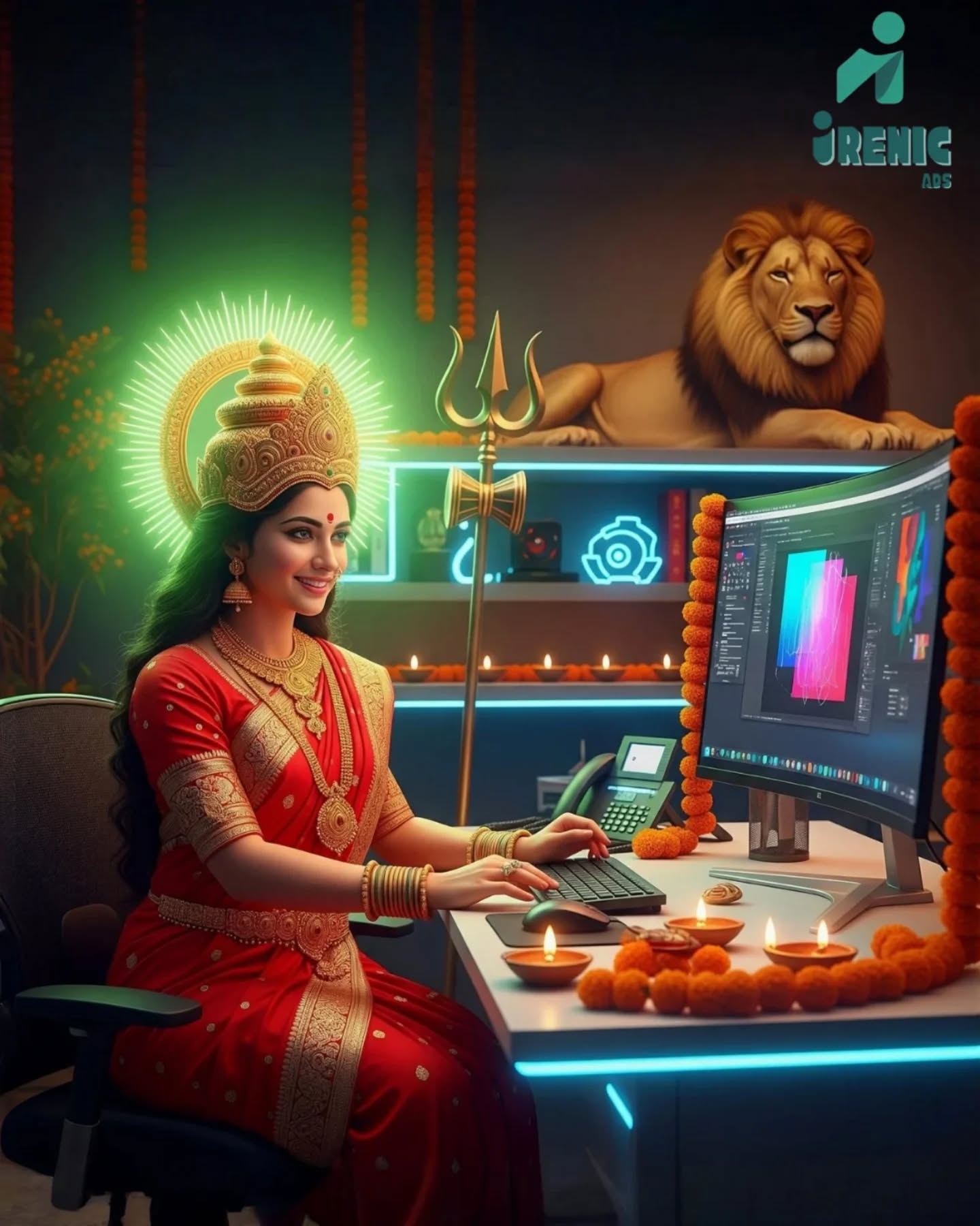 ✨ "This Navratri, let’s celebrate the power of creativity, innovation, and growth. 🚩
.
.
.
#IrenicAds #Navratri2025"#DivineJourney #digitalmarketing #SocialMediaGrowth #socialmediamarketing💎 #contentcreation #festival #festivalsofindia #postoftheday #surat